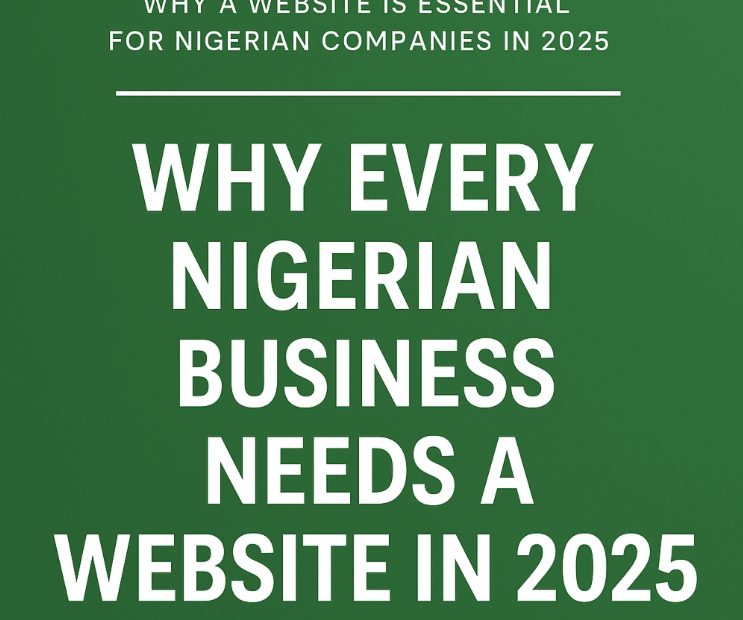Why Every Nigerian Business Needs a Website