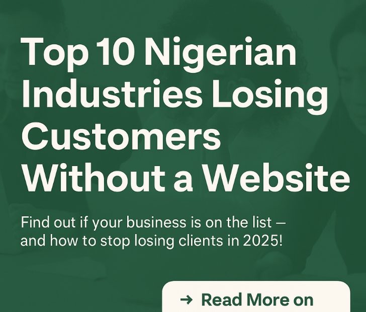Top 10 Nigerian Industries Losing Customers Without a Website